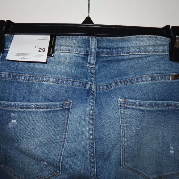 KANCAN Maternity size 11/29 Skinny Ankle Jeans Distressed NWT - Picture 5 of 9